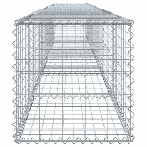 Габионна кошница с покритие, 600x50x50 см, поцинковано желязо