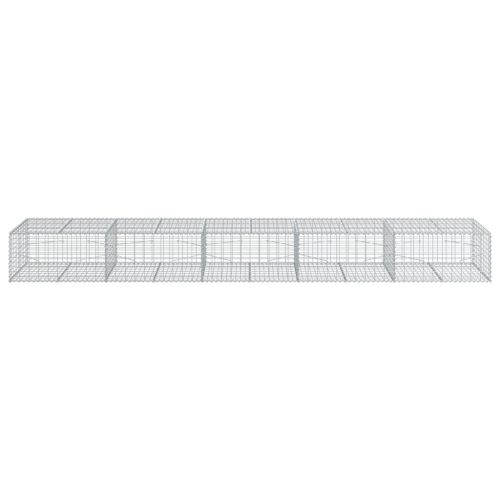 Габионна кошница с покритие, 500x100x50 см, поцинковано желязо