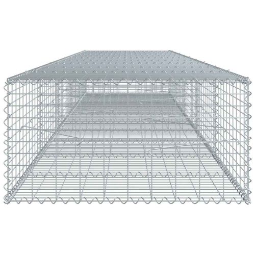 Габионна кошница с покритие, 500x100x50 см, поцинковано желязо
