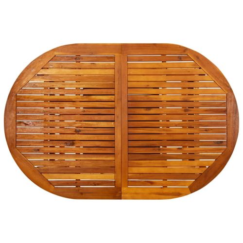 Градинска маса, (150-200)x100x75 см, акация масив