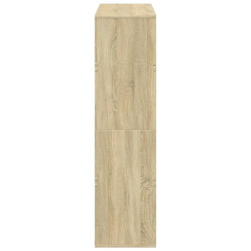 Разделител за стая сонома дъб 100x33x125,5 см инженерно дърво