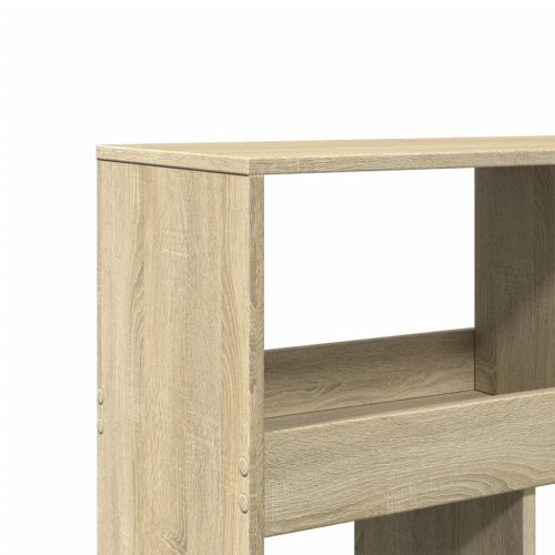 Разделител за стая сонома дъб 100x33x125,5 см инженерно дърво
