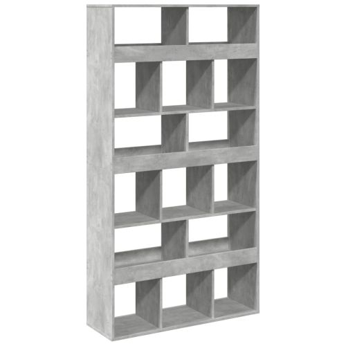 Разделител за стая бетонно сив 100x33x187,5 см инженерно дърво