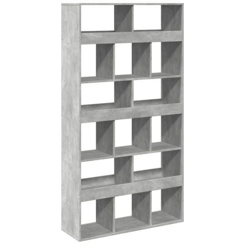 Разделител за стая бетонно сив 100x33x187,5 см инженерно дърво