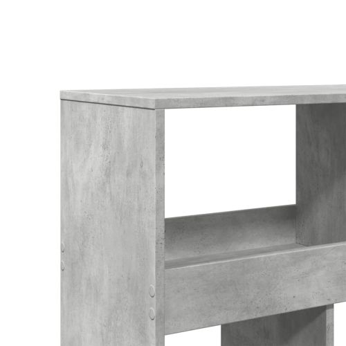 Разделител за стая бетонно сив 100x33x187,5 см инженерно дърво