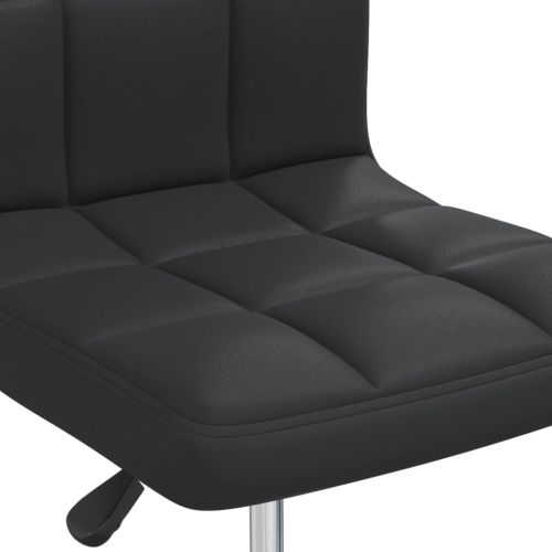 Бар табуретка, черна, изкуствена кожа