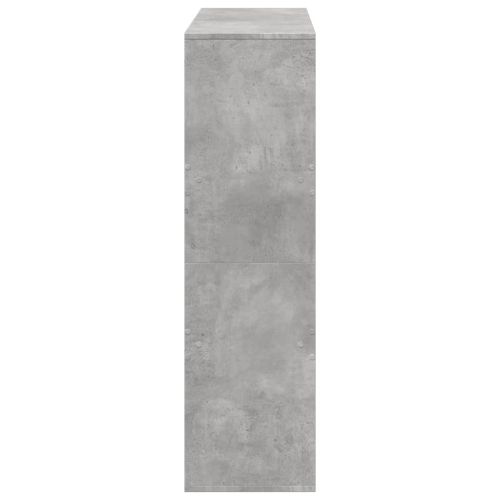 Разделител за стая, бетонно сив, 100x33x115 см, инженерно дърво