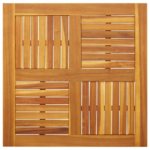 Плот за маса, 80x80x2,2 см, квадратен, акациево дърво масив
