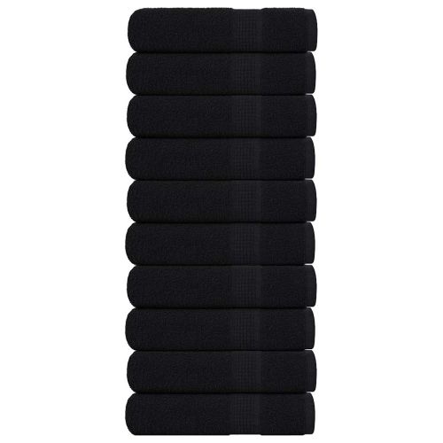 Кърпи за баня FROGN 10 бр. Черни 100x150 см 360 г/м²