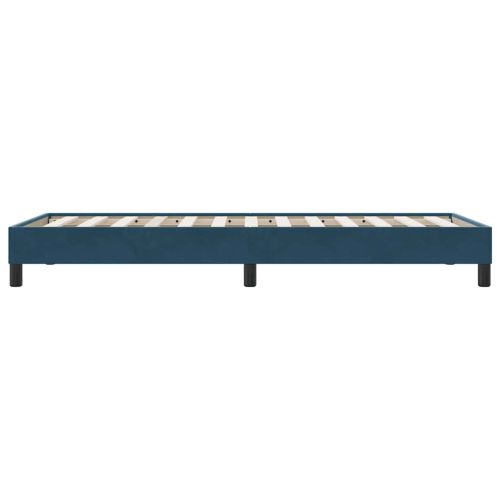 Box Spring Легло без матрак Тъмно синьо 90x210 cm Кадифе