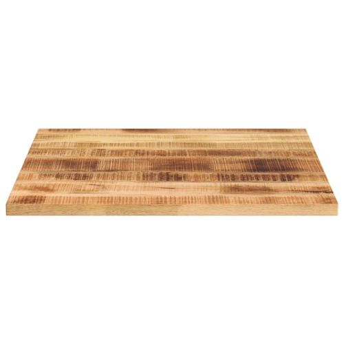 Плот за маса, 80x80x3,8см, квадратен, масивно дърво грубо манго