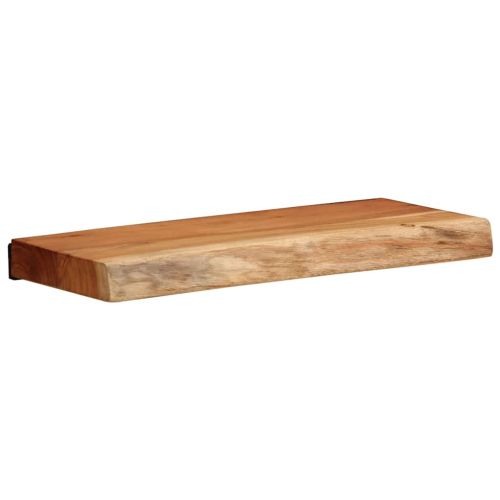 Стенни рафтове, 2 бр, 40x20x3,5 см, акациево дърво масив