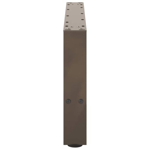 Крака за масичка за кафе, естествена стомана, 2 бр., 70 x (30-31) см, стомана