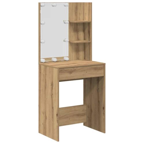 Комплект тоалетка с LED Artisan Oak Engineered Wood