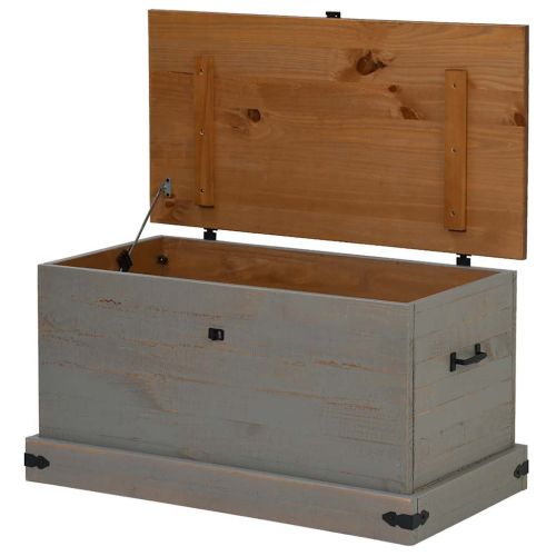 Скрин за съхранение HALDEN сива 91x48x47 cm бор