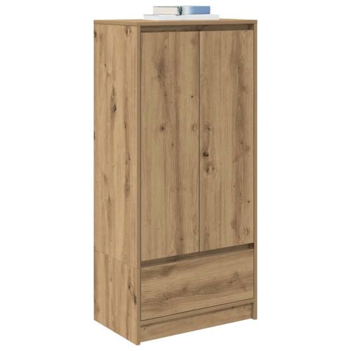 Шкаф с чекмеджета, дъб артизан 55,5x34x119,5 см инженерно дърво