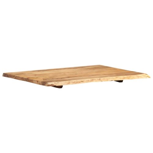 Плот за маса, акациево дърво масив, 80x(50-60)x2,5 cм