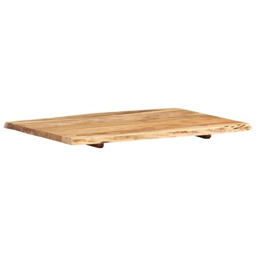 Плот за маса, акациево дърво масив, 80x(50-60)x2,5 cм
