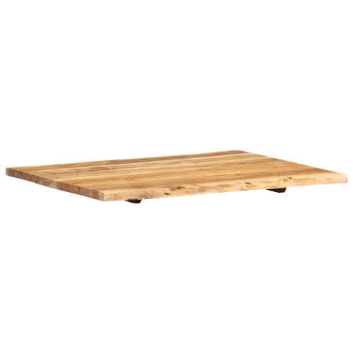 Плот за маса, акациево дърво масив, 80x(50-60)x2,5 cм