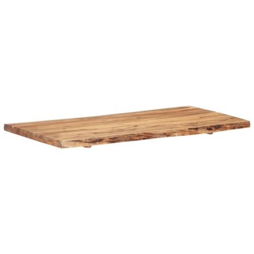 Плот за маса, акациево дърво масив, 118x(50-60)x3,8 cм