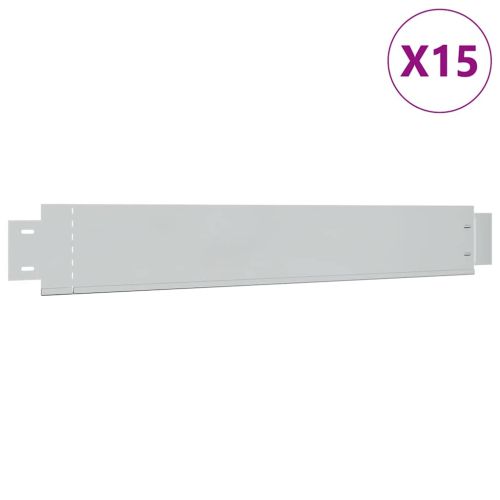 Комплект бордюрни ленти поцинкована стомана 15 части 100x14 см