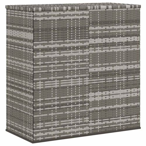 Кутия за градински възглавници PE ратан 100x49x103,5 см сива