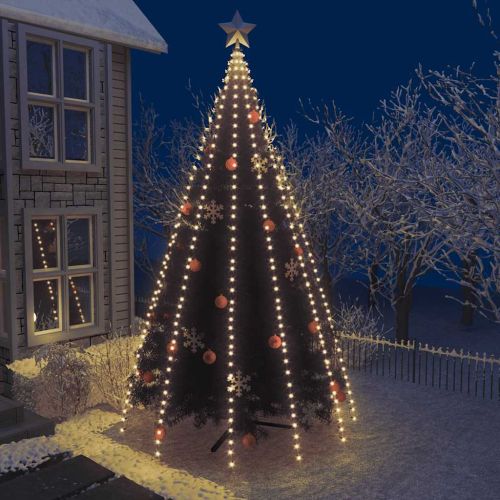 Коледни лампички мрежа с 500 LED 500 см