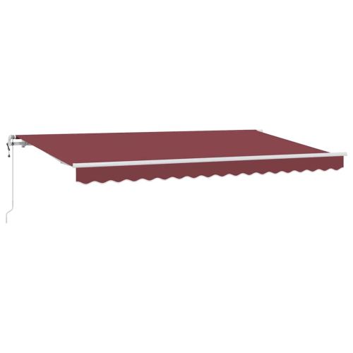 Прибираща се тента Бургундско червен 400 x 200 cm текстил