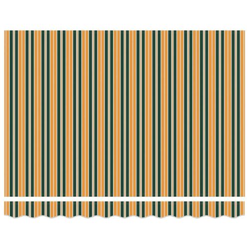 Прибираща се тента Зелен и жълт 300 x 250 cm Полиестер