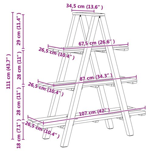 Сгъваем стелаж с рафт със съхранение Кафяво 79.5 x 35 x 112 см