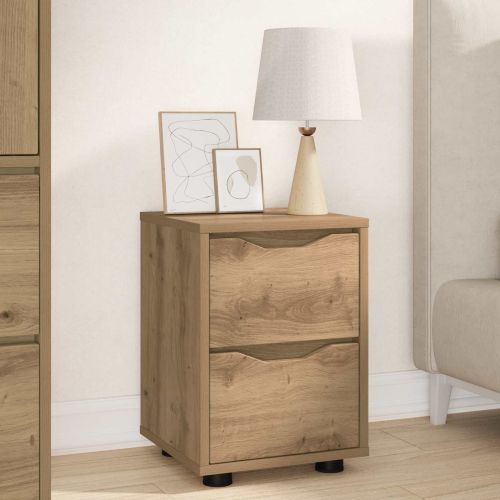 Нощно шкафче Дъб 30,5 x 30 x 43 см Инженерна дървесина