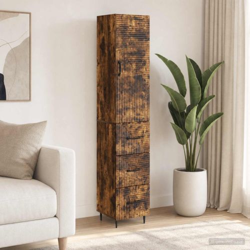 Комплект шкафове 2 бр. 33 x 34,5 x 90 см Инженерна дървесина