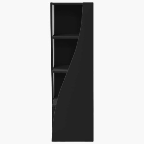 Ъглов шкаф 32x32x102см Инженерна дървесина Черно
