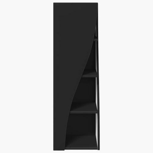 Ъглов шкаф 32x32x102см Инженерна дървесина Черно