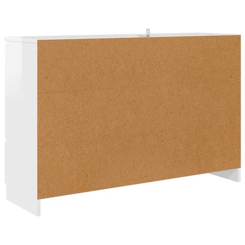 Служебен шкаф Лъскаво бяло 100 x 30 x 65,6 Инженерна дървесина