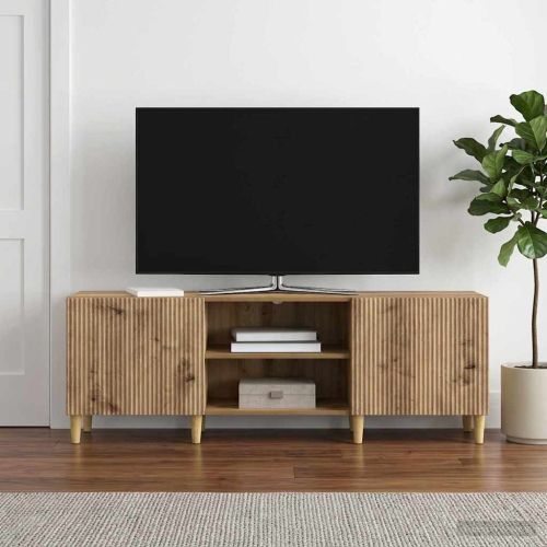 ТВ шкаф 150 x 31 x 50 см Дъб артизан Инженерна дървесина