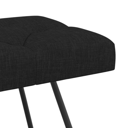 Пейка с копчета Черно 110 x 40 x 46 cm Текстил