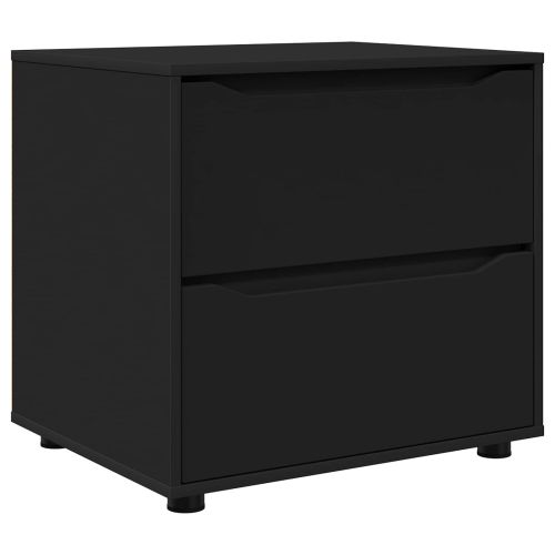 Шкаф за съхранение 60 x 48 x 57 см Инженерна дървесина Черно
