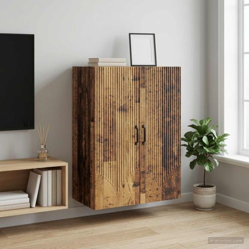 Стенно шкафче 66 x 34,5 x 90 см Инженерна дървесина Старо дърво