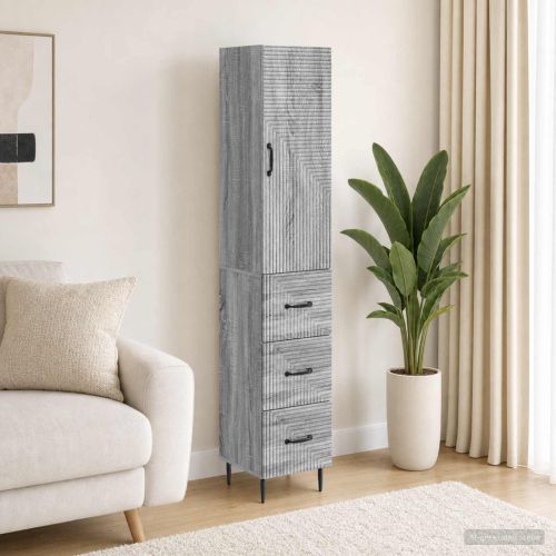 Комплект шкафове 2 бр. 33 x 34,5 x 90 см Инженерна дървесина