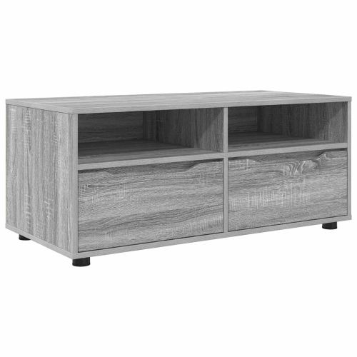 ТВ шкаф с чекмедже Сив Сонома 100 x 48 x 43 см Инженерно дърво