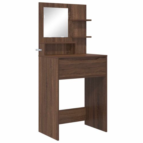 Тоалетки за спалня Кафяв дъб 80 x 39,6 x 135 см