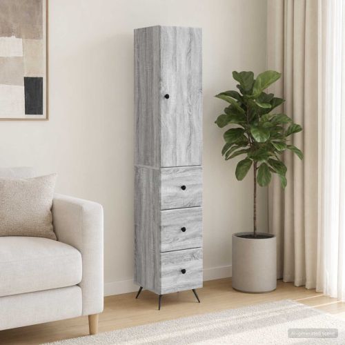 Комплект шкафове 2 бр. 34,5 x 34,5 x 90 см Инженерна дървесина
