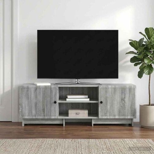 ТВ шкаф 150 x 31 x 50 см Сив Сонома Инженерен дървен материал