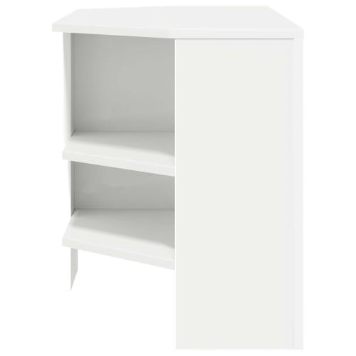 Ъгловшкафзателевизор 102 x 41 x 50 cm Бяло Инженерна дървесина