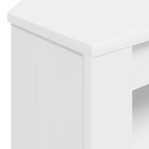 Ъгловшкафзателевизор 102 x 41 x 50 cm Бяло Инженерна дървесина