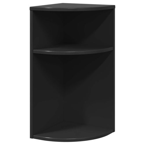 Крайна масичка Черно 29,6 x 29,6 x 60 см Инженерна дървесина
