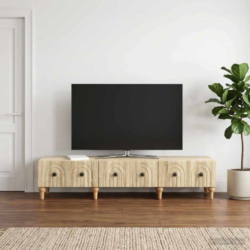 ТВ шкаф Дъб сонома 147 x 34,5 x 30 см Инженерна дървесина