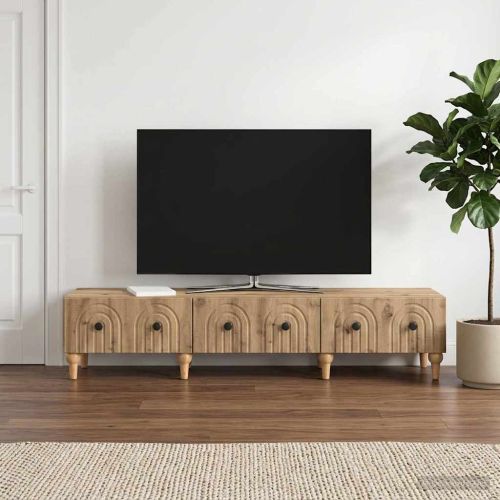 ТВ шкаф 147 x 34,5 x 30 см Дъб артизан Инженерна дървесина