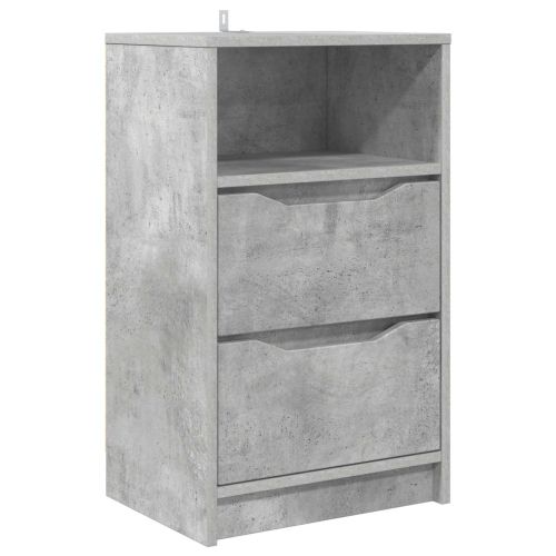 Нощно шкафче Циментено сиво 40 x 30 x 467 см
